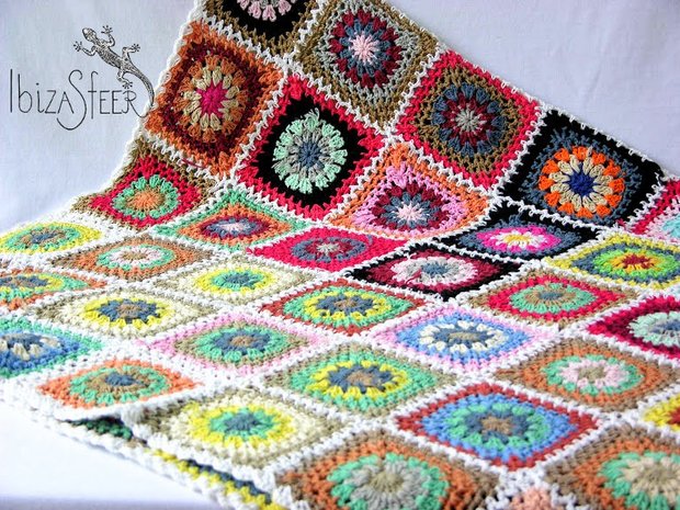 Plaid patchwork Colores