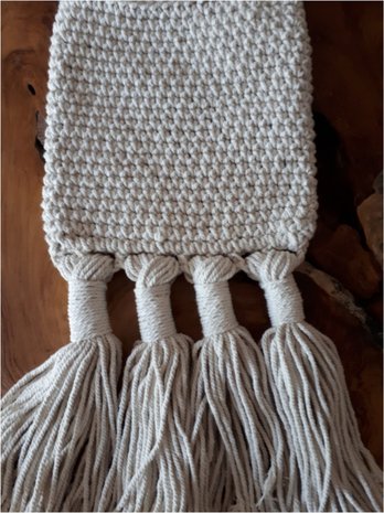 Macramé tas E