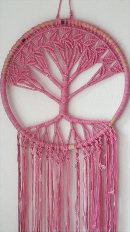 Tree of life bamboe pink XL