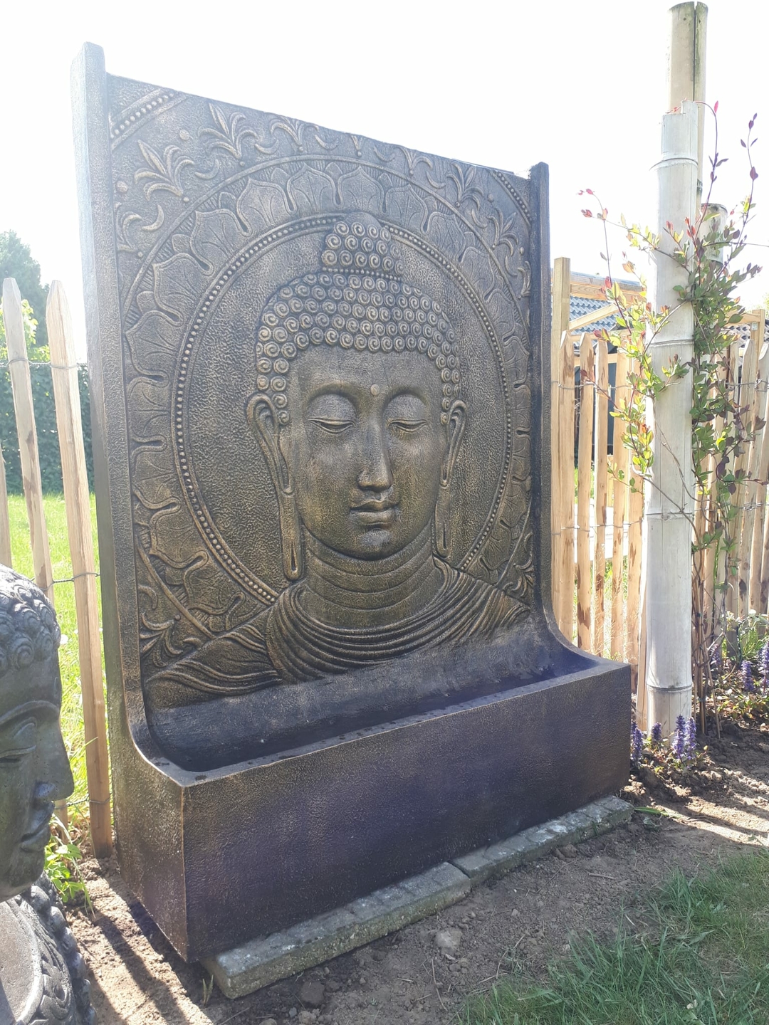 Boeddha waterornament goud