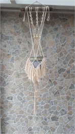 Plantenhanger boho offwhite Plantenhanger boho offwhite