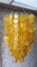 Schelpenlamp Capiz geel Schelpenlamp Capiz geel