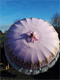Ibiza/Bali parasol (roze/goud) Ibiza/Bali parasol (roze/goud)