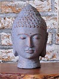 Boeddha hoofd blue/copper Boeddha hoofd blue/copper