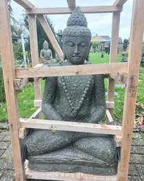 Zittende Boeddha greenstone meditatie Zittende Boeddha greenstone meditatie