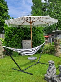 Hangmat set zwart/wit Hangmat set zwart/wit