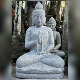 Boeddha Lavasteen 105 cm ongekleurd Batik Boeddha Lavasteen 105 cm ongekleurd Batik