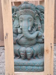 Ganesha beeld 40cm Ibiza groen