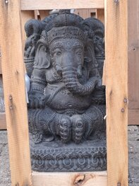 Ganesha beeld 40cm zwart