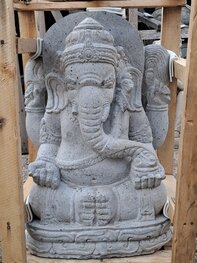Ganesha 60 cm Lavasteen schild Ganesha 60 cm Lavasteen schild