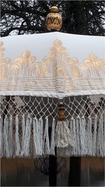 Ibiza/Bali parasol (off white/goud) Ibiza/Bali parasol (off white/goud)